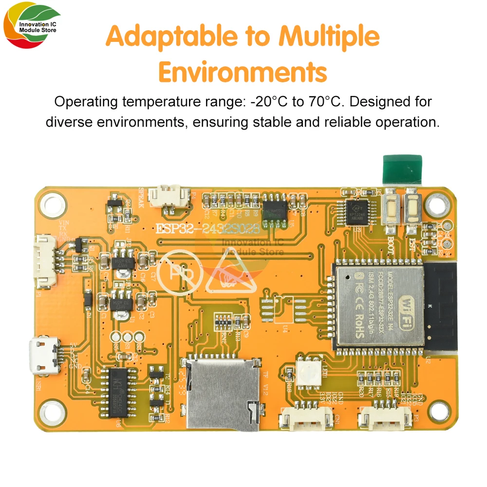 ESP32 2.8 بوصة OLED عرض مجلس التنمية Esp32-2432S028 مجلس التنمية مناسبة لمعدل التجزئة 355Kh/s عملية المصغّر USB #6