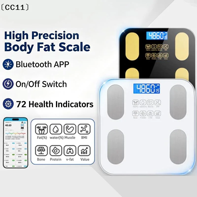 Bluetooth Connected Body Fat Weight Scale 360 Catty Load Capacity Smart Digital Weight Scale Household Small Health Scale〔CC11〕