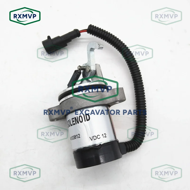 04103812 Stop Solenoid Valve 12V Fits Excavator F3L F3M F4L F4M 1011 Diesel Engine