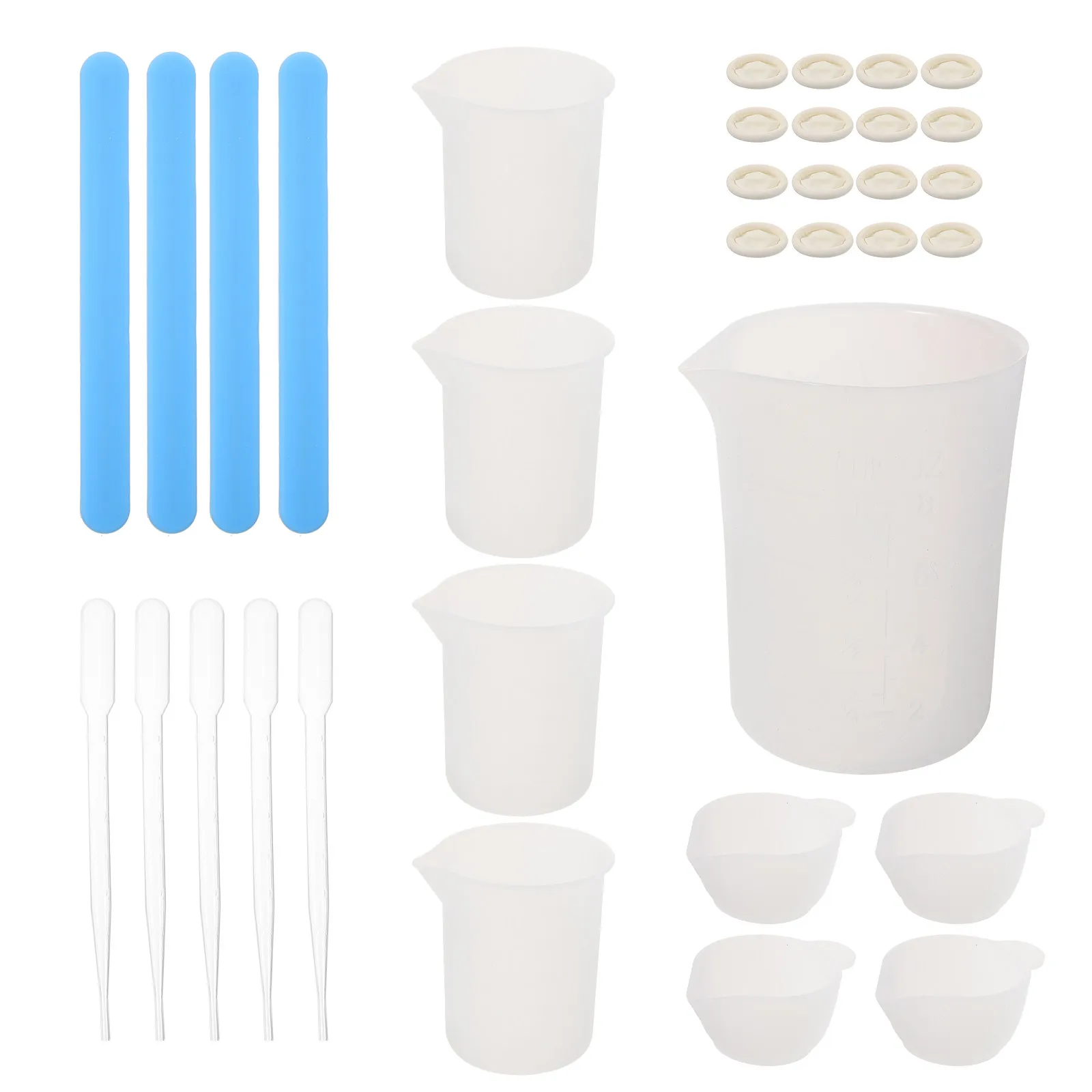 

Набор инструментов для эпоксидной смолы: многофункциональные силиконовые стаканчики для точного смешивания, для DIY-проектов, литья и изготовления украшений