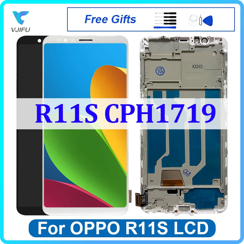 

6.01" Original LCD For OPPO R11S Display Screen With Frame CPH1719 Touch Digitizer Assembly Screens Replacement 100% Tested