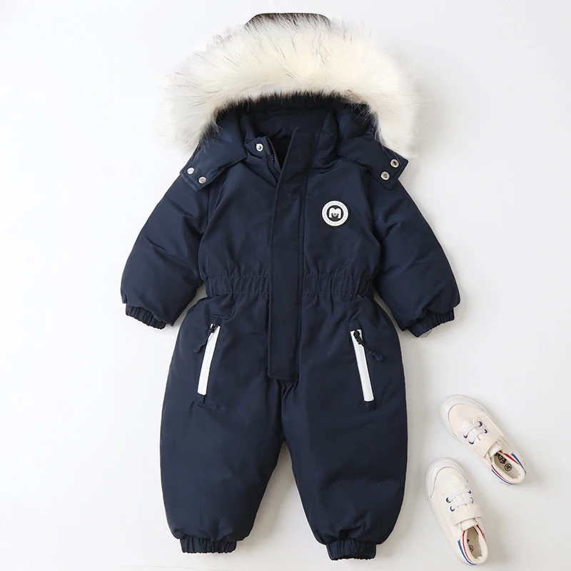 Ircomll -30 degrees Russia Infant Kids Clothes Waterproof Girls Boys Overalls Ski Suit Snow Set Toddler Warm Bodysuit Ski Jacket