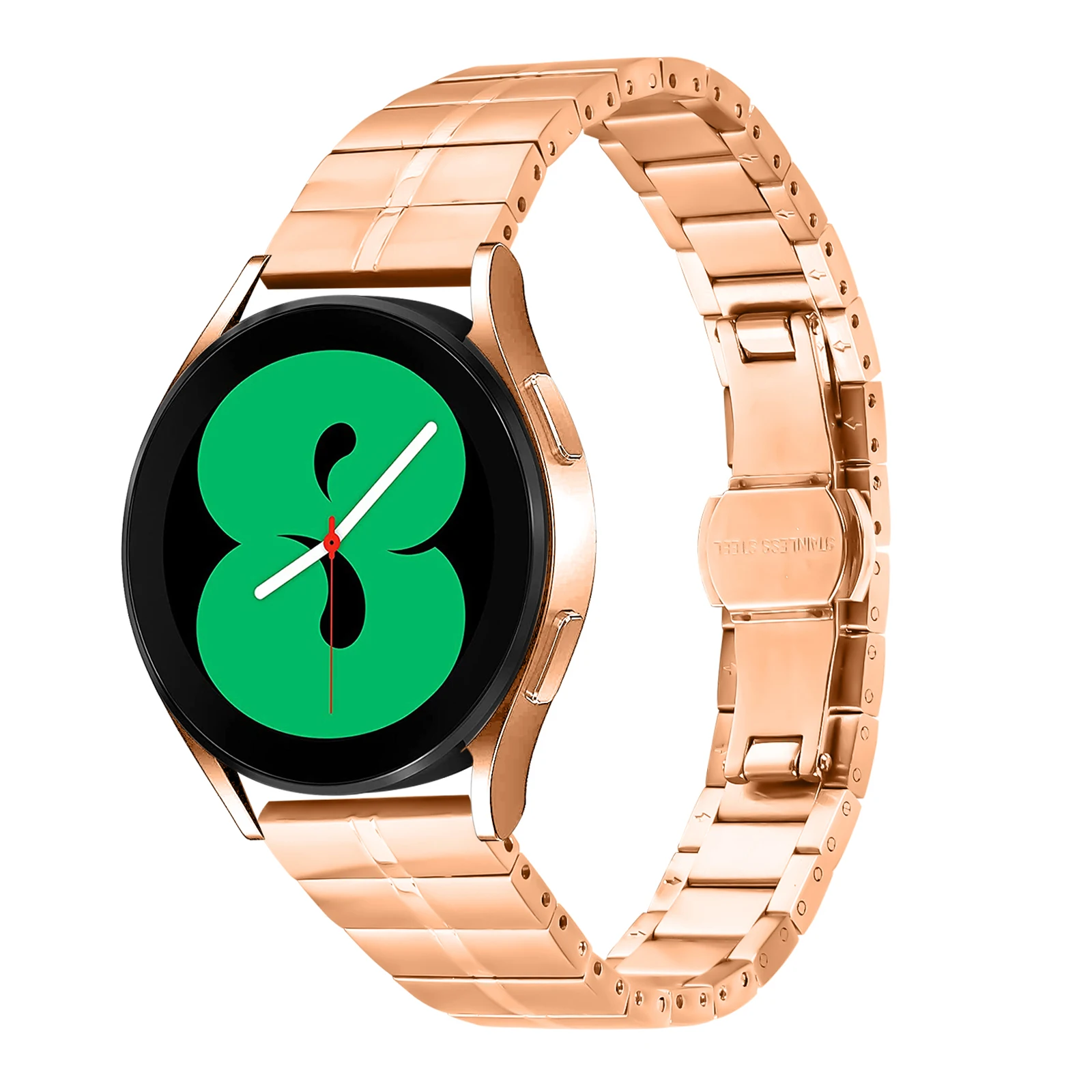 Garmin Vivomove 3 / GarminMove 3 スタイリッシュなラインデザインの時計バンド ステンレススチール リストストラップ - ローズゴールド