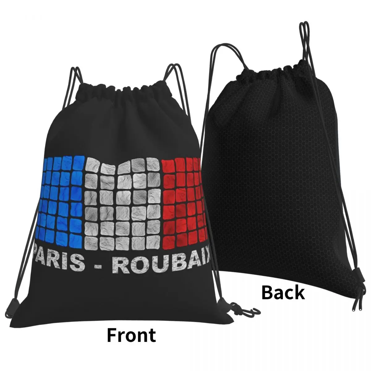 Parijs - Roubaix. The Hell Of The North Rugzakken Mode Draagbare Trekkoordbundel Zak Sporttas Boekentassen Reizen Studenten