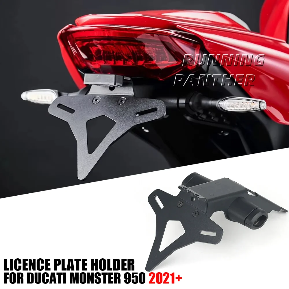 

Motorcycle Rear Short Tail Stock License Plate Holder Tailstock Bracket Kit For Ducati Monster 950 Monster950 2021-up 2022 2023