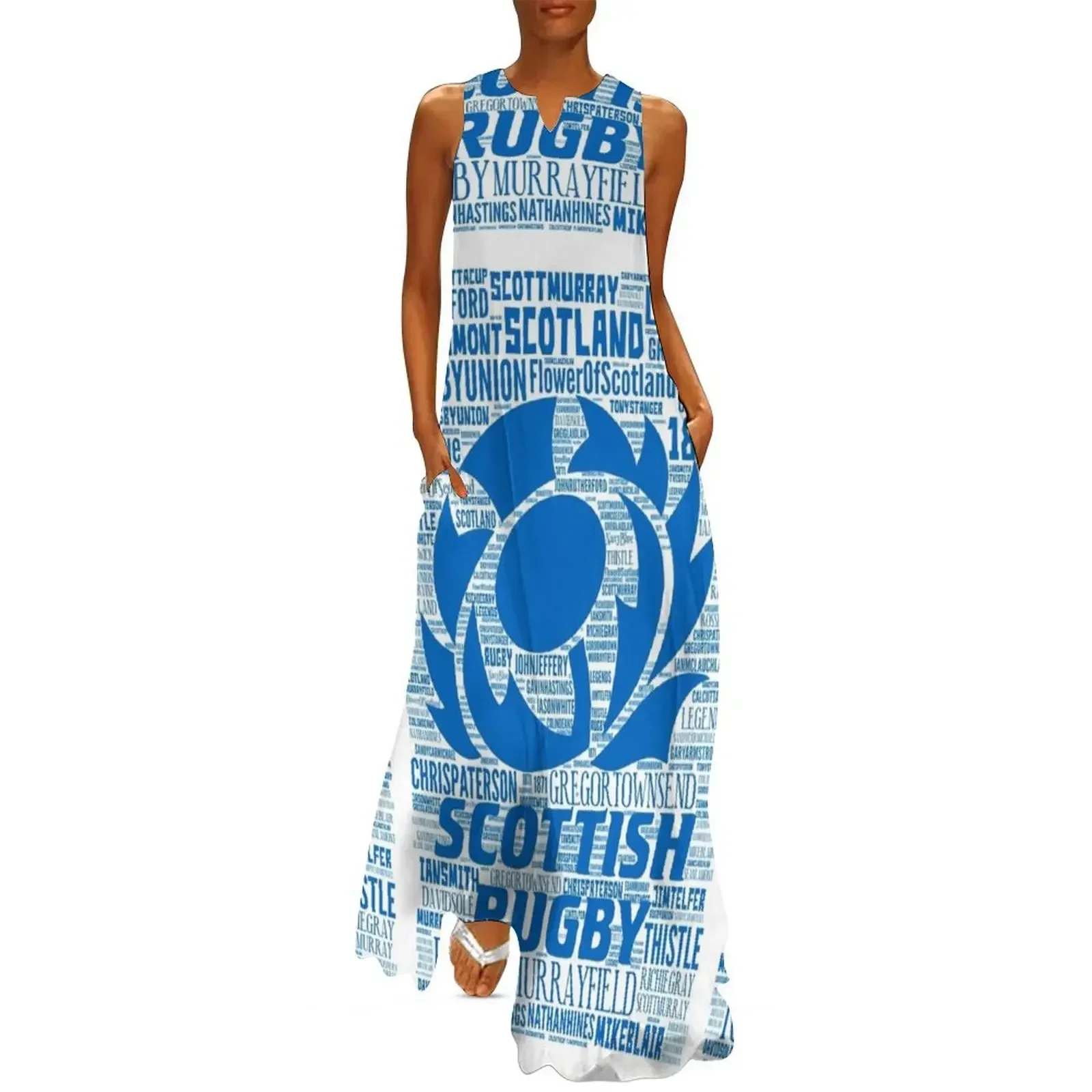 

SRU - Scotland Rugby Long Dress dress summer 2025 women clothes for woman birthday dress for women Woman fashion