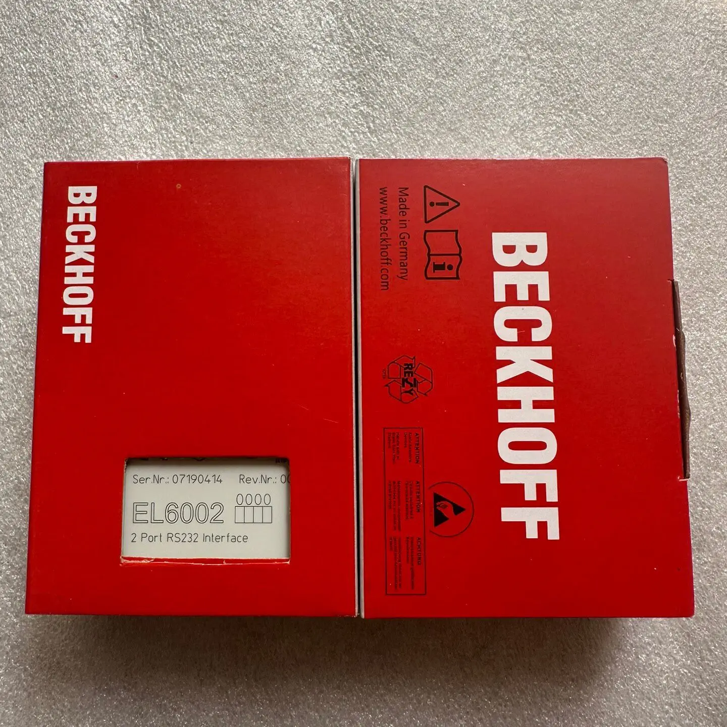 Beckhoff module EL6002 brand new original genuine spot