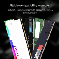 TUMMASTER Computer ARGB RAM Memory Heatsink Cooler with Thermal Conductive Pad for Desktop PC Memory DDR2/DDR3/DDR4/DDR5 2