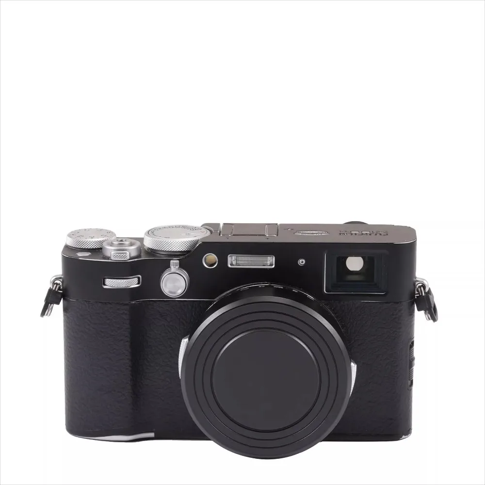 ل Fujifilm X100V X100VI غطاء تغليف العدسة المتدفقة المعدنية والداخلية-واقي مقاوم للغبار والخدش