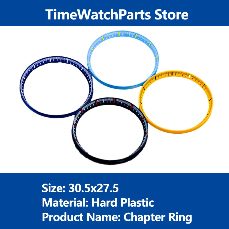 

Watch Mod Parts SKX007 Hard Plastic Chapter Ring 30.5mm Inner Ring SKX SRPD Watch Case Bezel Insert Watch Part Repair Tool