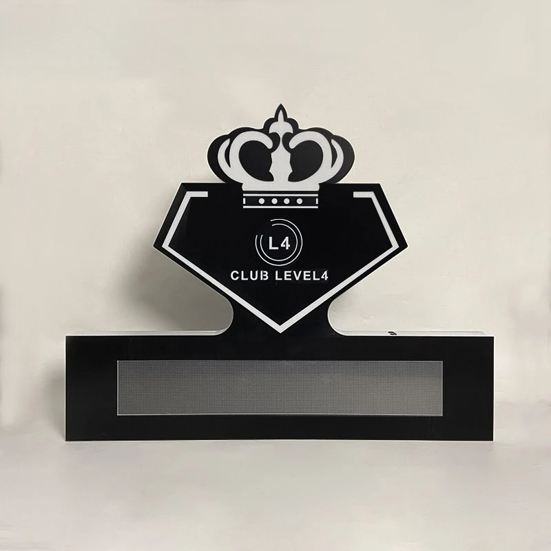 Acrílico Led Scrolling Mensagem Screen Display, placa do sinal, personalizado Vip Garrafa Apresentador, Promoção