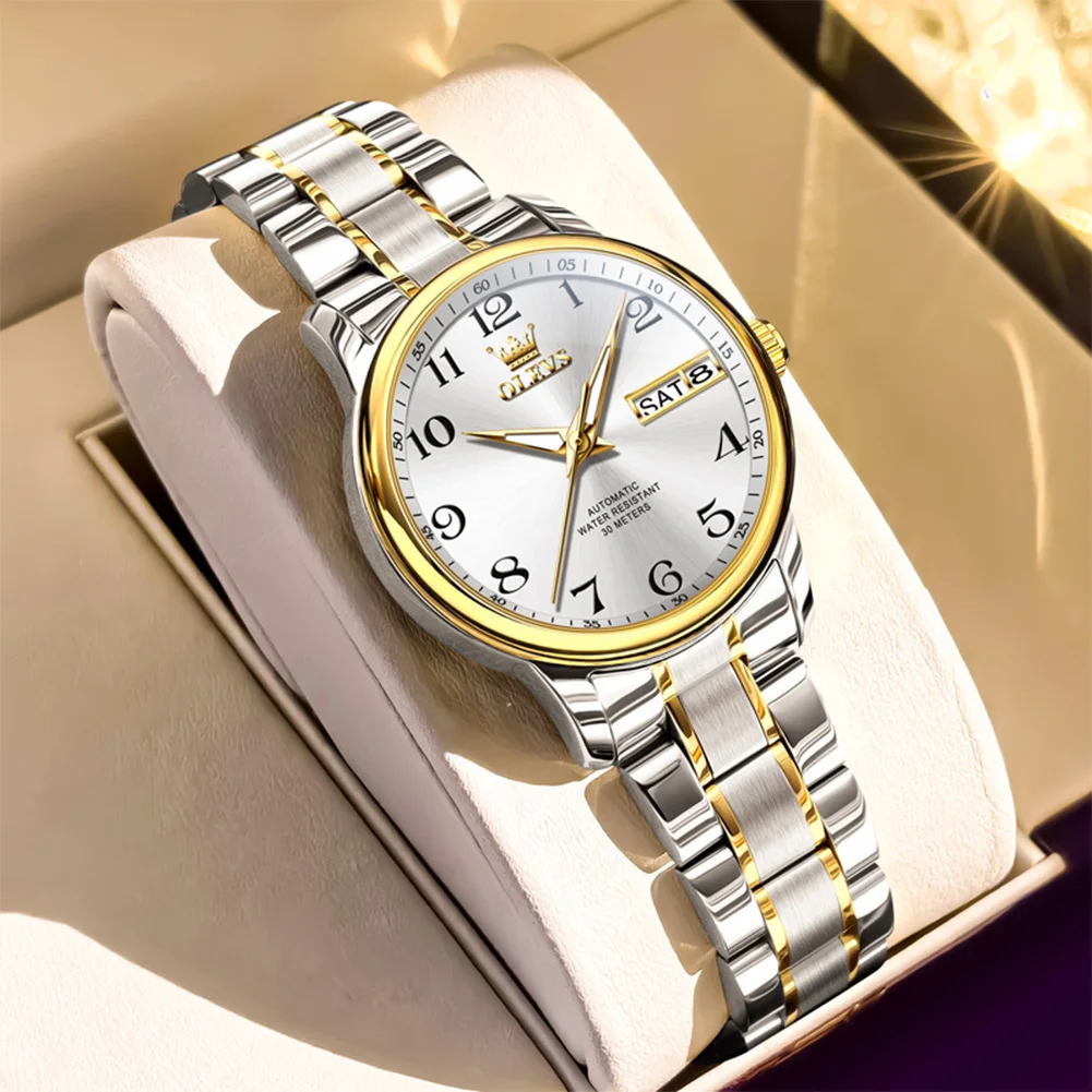 Silver gold white
