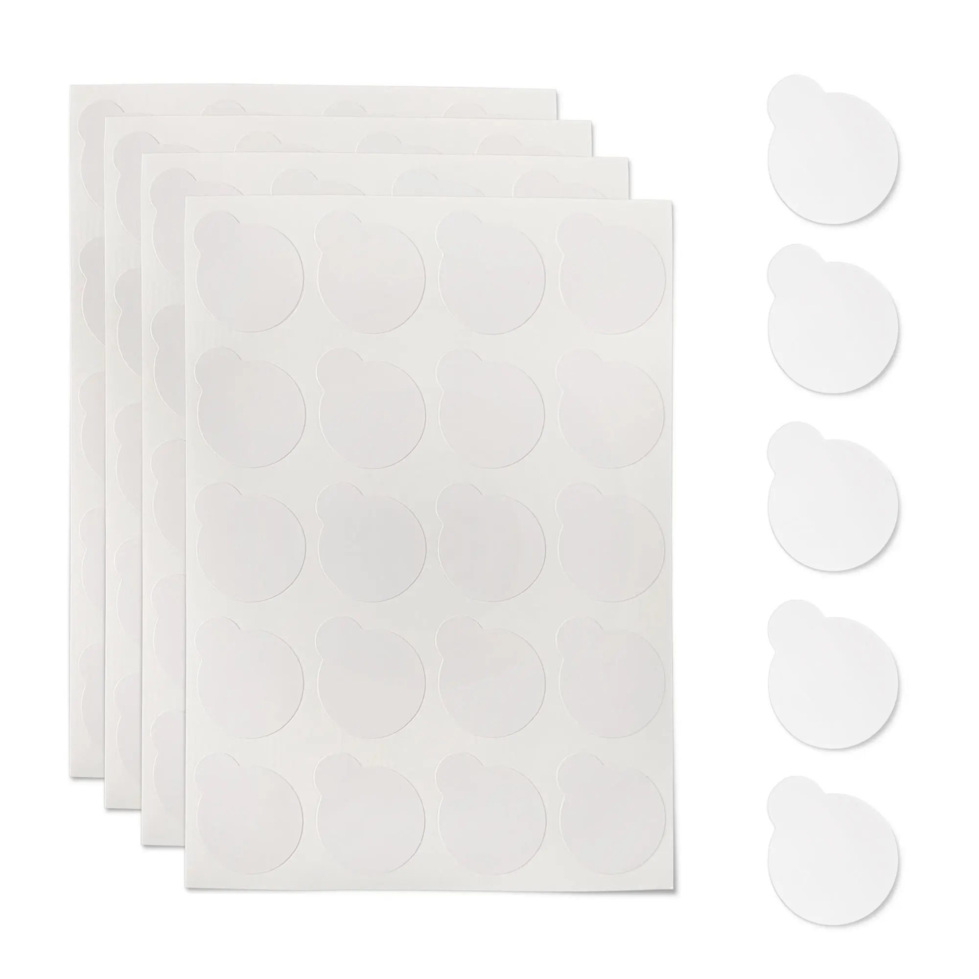 200 pezzi di colla per ciglia usa e getta supporto per colla per estensione ciglia Pallet bianco adesivi per ciglia Stand on Eyelash Jade Stone