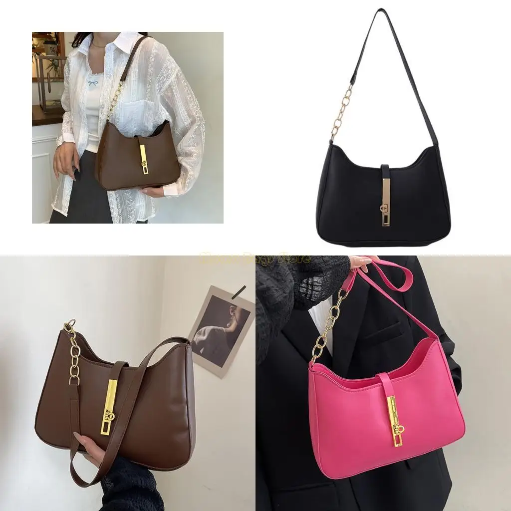 

X90D Women Armpit Bag Simple Shoulder Bag Handbag Purse All-matching Underarm Bag