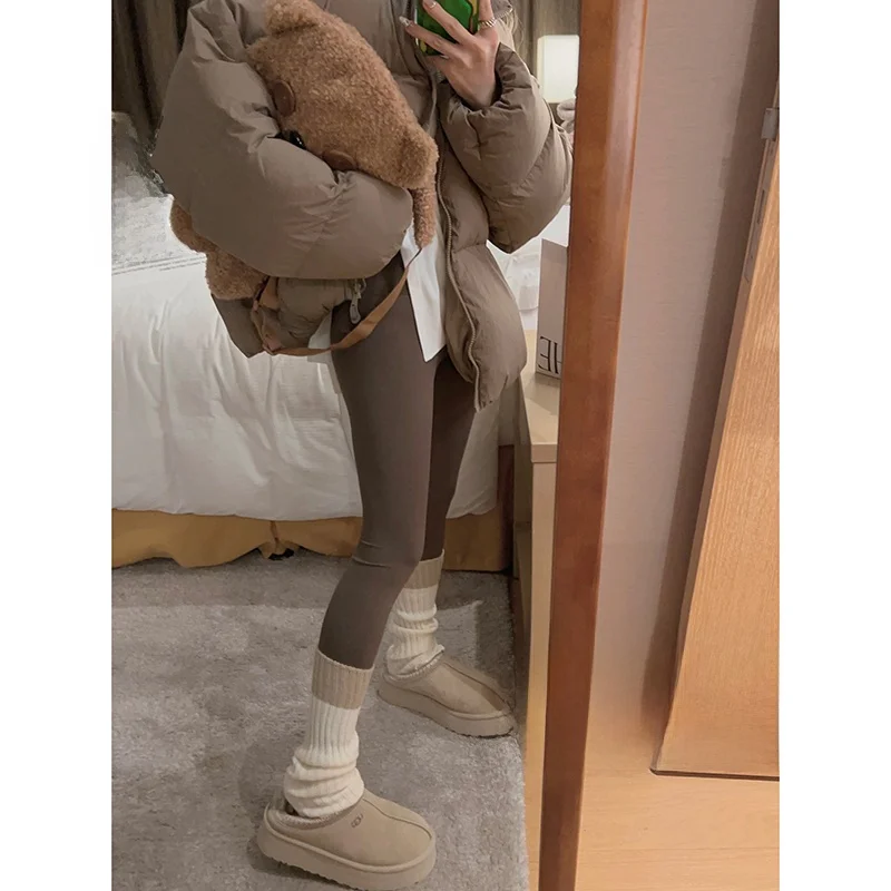 

Yukiss Fce Lined ark Skin Брюки для йоги с высокой талией Повседневные женские боты больших размеров Удобные эластичные длинные брюки