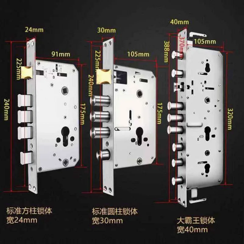 Stainless Steel Door Lock Set for Home Use for Wooden Doors for Main Entrance Doors for Security Doors for Mechanical Door