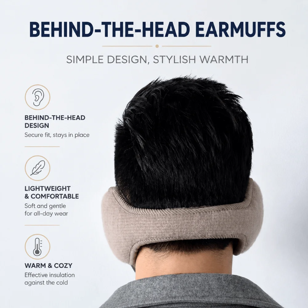 Fashion Warm Winter Earmuffs Folding Faux Fur Earflap Protection Portable Soft Earmuffs Outdoor
