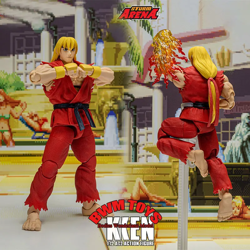 

In Stock Storm Toys SFSA01 1/12 Scale Male Soldier Ken Classic Fighting Game Action Figure 6Inches Doll Collection