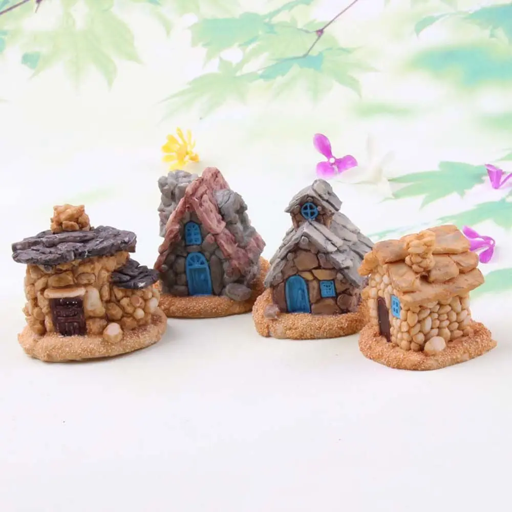 Stone House Fairy Garden Miniature Craft Micro Cottage Landscape Decoration For DIY Resin Crafts LBShipping 4.7