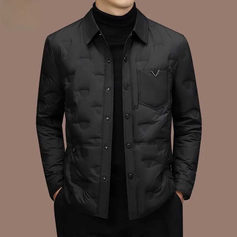 

Pierre Cardin Men's down Jaet Lightweight Casual Warm Du down Coat Winter Busin Casual ort Sle Faion Urban