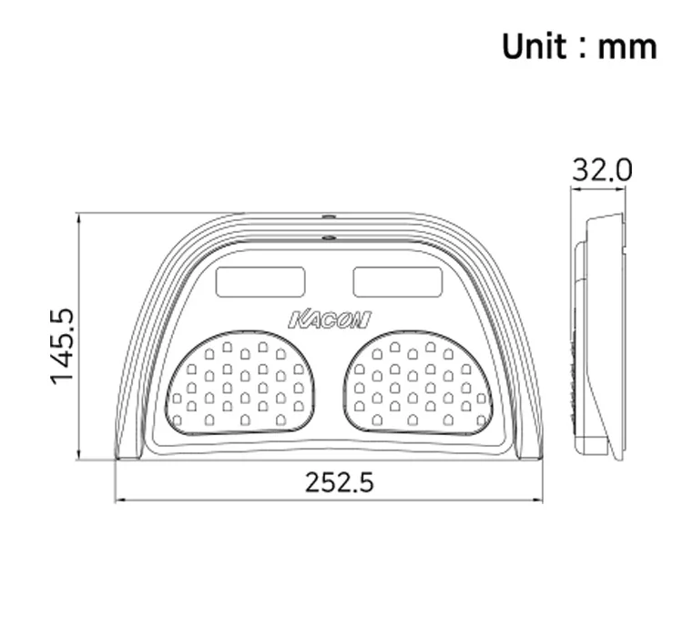 IP68 Maintained  Foot Switch with Double Pedals