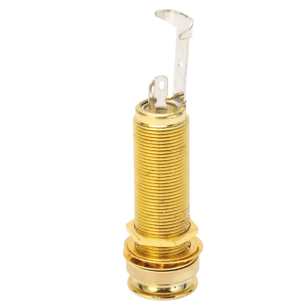 Professional Gold Output Jack For Electric Guitar 6.35mm Ziny Alloy Guitar Bass Jack Output Jack For Electric Guitars