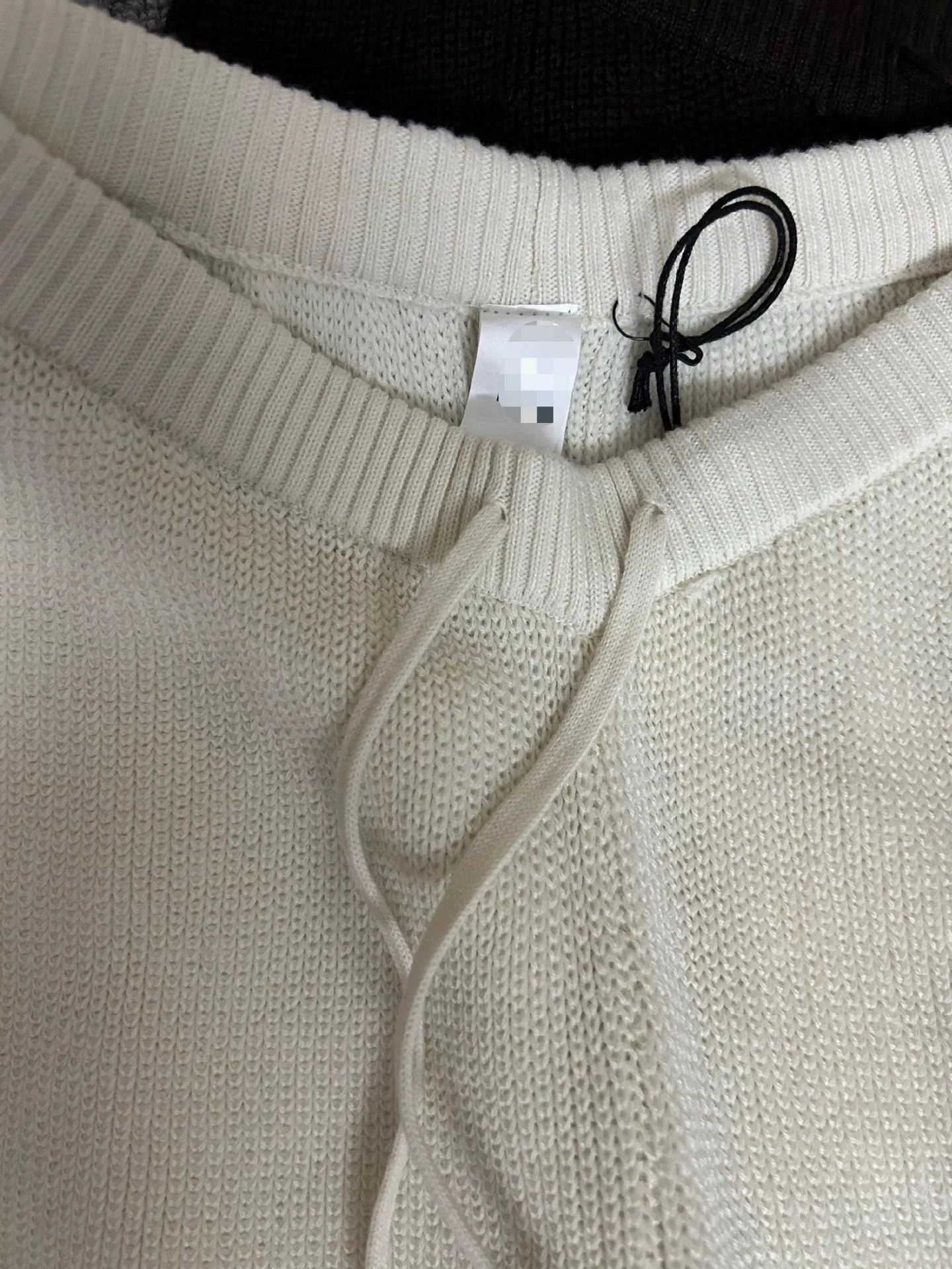 عارضة محبوك واسعة الساق مستقيم الساق السراويل تنوعا عالية الخصر مطاطا Waisand القطن مزيج البوليستر السيدات Faion