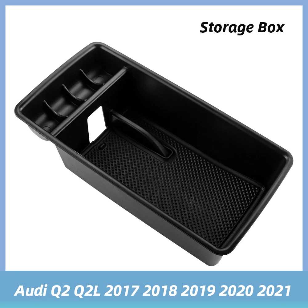 

Car Storage Box for Audi Q2 Q2L 2017-2021 Central Armrest Storage Box Console Tray Holder Case Palle Interior Decoration