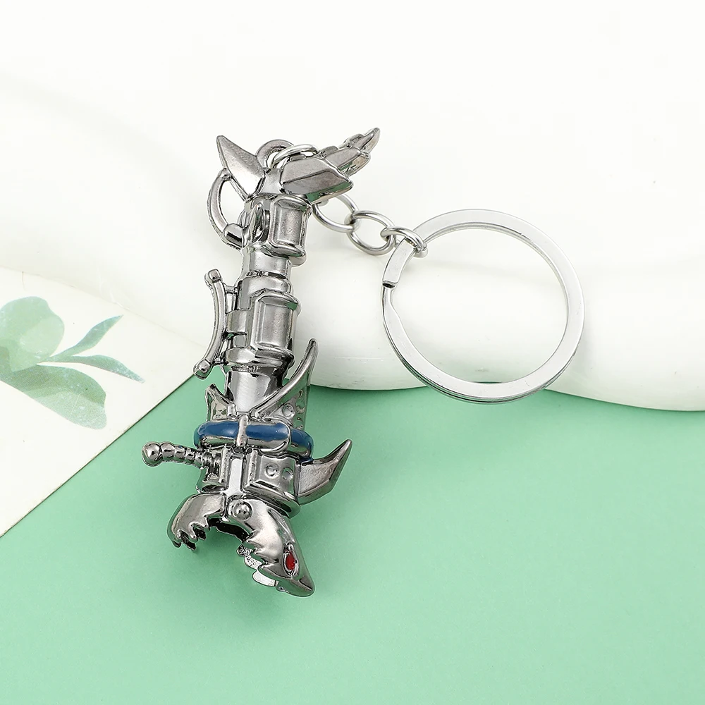 Anime Game Arcane Jinx Cannon Keychain Fashion Cool Car Key Pendant Creative Accessory for Men view 4