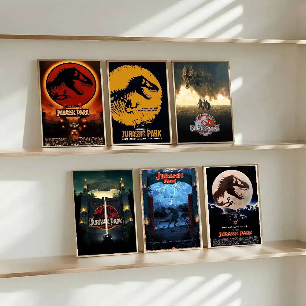 J-Jurassic P-Park динозавр постер фильма высокого качества печать водостойкая настенная художественная наклейка для бара гостиная Декор подарок
