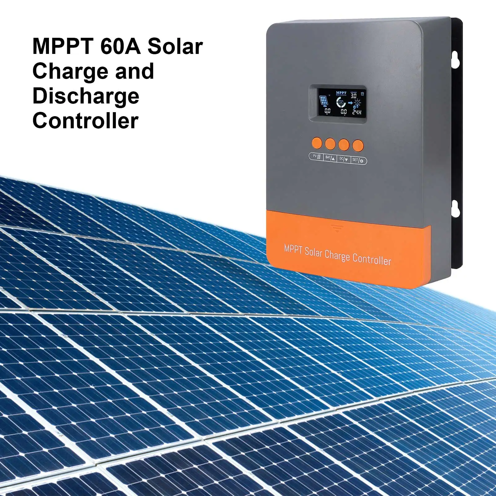 Solar  Discharge Controller O Layer MPPT Solar  Controller Photovoltaic Panel  Discharge Device LCD Display