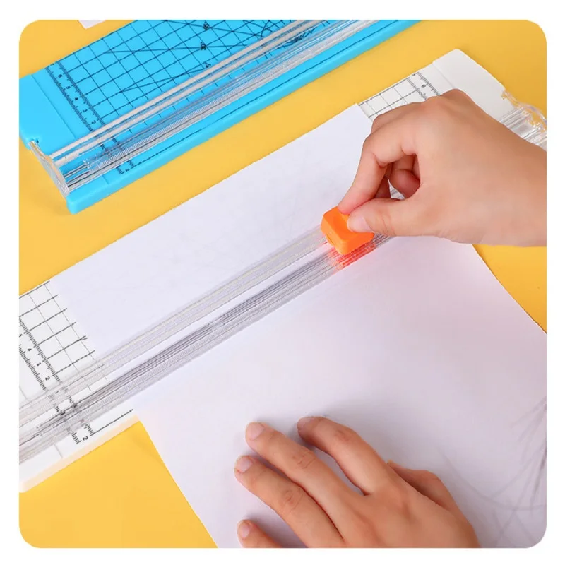 

Small Portable Paper Cutter, Bidirectional Plastic Paper Cutter, Student Handcrafted Diary, Sliding Paper Cutter