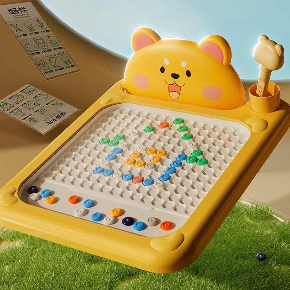 Leuke magnetische pen Magnetisch tekenblok Interactief ontwerp Leermiddel Plastic Doodle Board Montessori-stijl Pencontrole