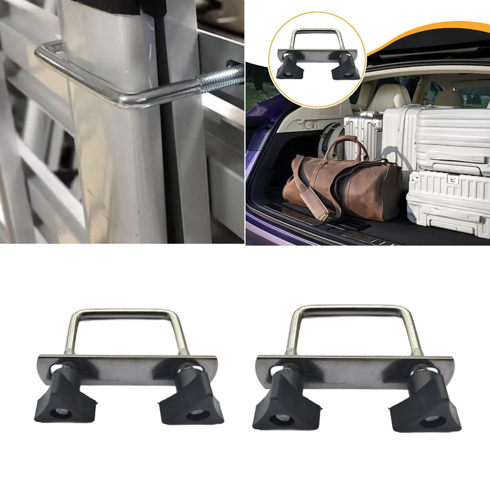 

Roof Box U Bolt Clamp Easy to Install Durability Roof Luggage Rack Clamp
