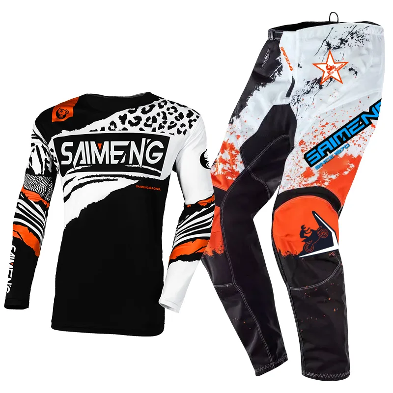 

Motocross Jersey Pant Kits Enduro Men Women Motorcycle Off-road cross MX racing suit MTB green blue red yellow orange black