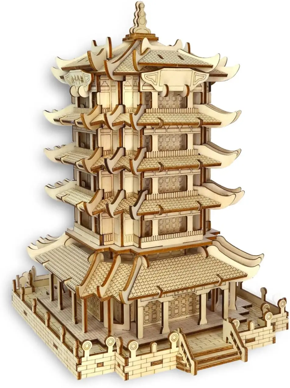 

3D Puzzle,Balody World Famous Architecture Blocks Model,Assembly Wooden Home Decors Adult Craft Kits