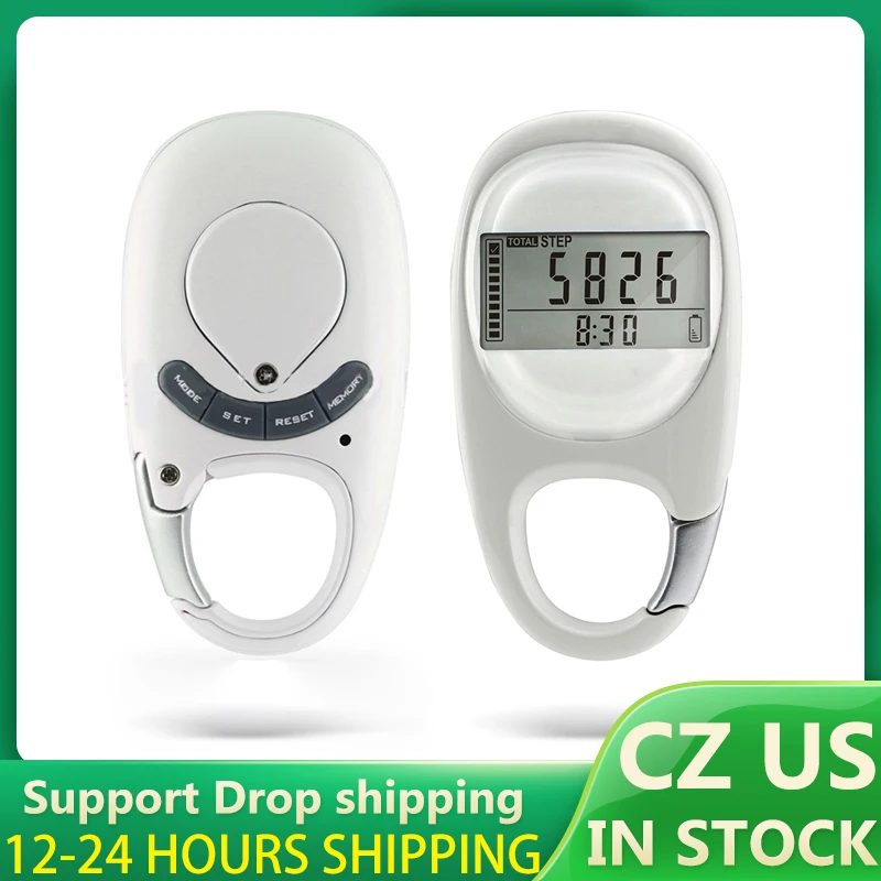 Multi-function 3D Induction Calorie Pedometer Step Counting Accurate Portable Mini Fitness Walking Distance Exercise Digital