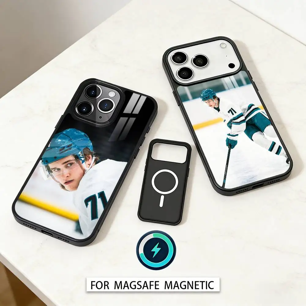 

COOL M-Macklin Celebrini Phone Case For iPhone 17,16,15,14,13,12,Pro,Max For Magsafe Magnetic Wireless Charging