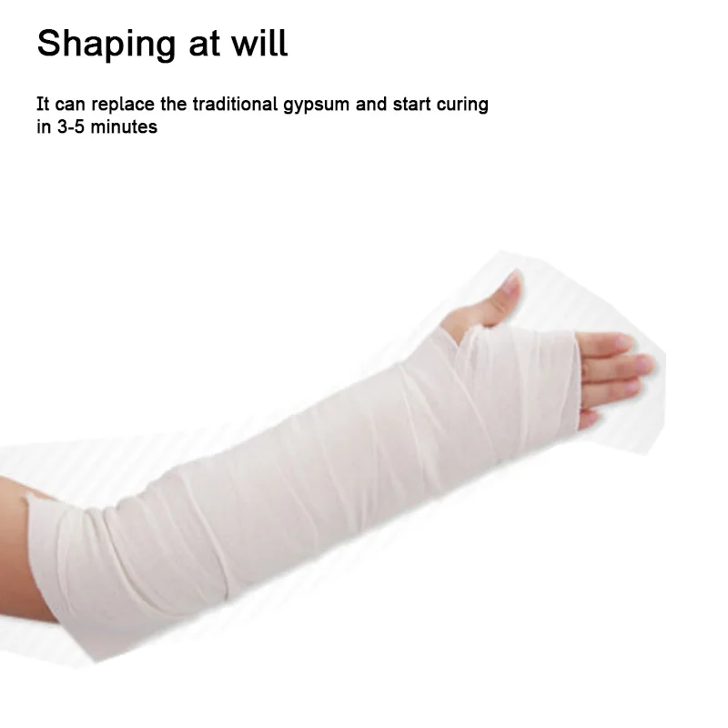 Arm Leg Injury Plaster Fixation Correction Fracture Splint Joint Bone Protection Board Polymer Splint Light Breathable Shapeable