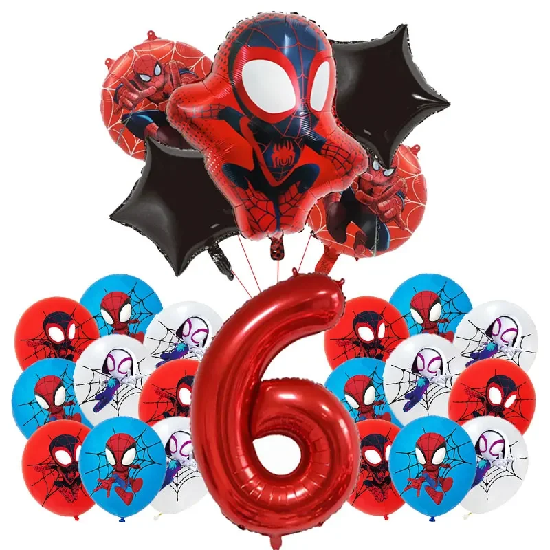 Spidey And His Amazing Friends Birthday Decoration Party Tableware Cup Plate Spidey Balloon Party Supplies Baby Shower Kids Gift