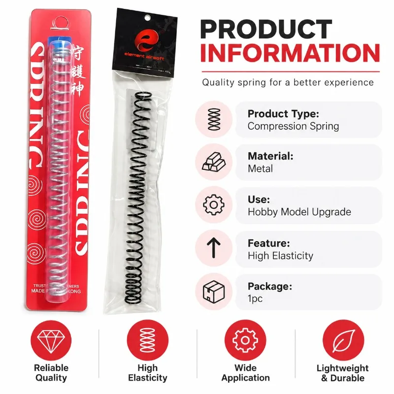Metal Compression Spring for Hobby Model, High Elasticity Replacement Upgrade Part