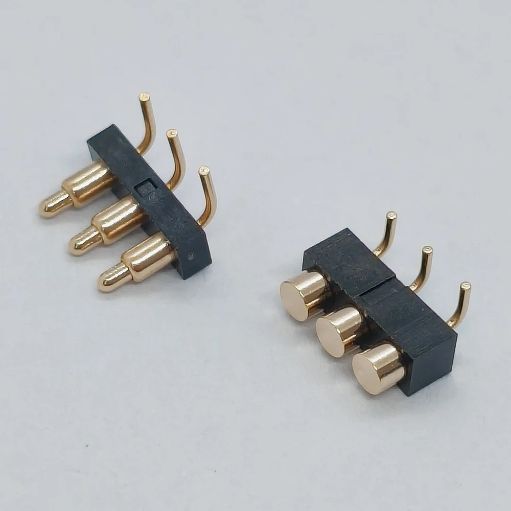 5 Stück gebogener Feder-Pogopin-Stecker Testsonde Antenne Federkontaktstift Leitfähiger Lade-Pogo-Pin für Leiterplatten – Detail 2