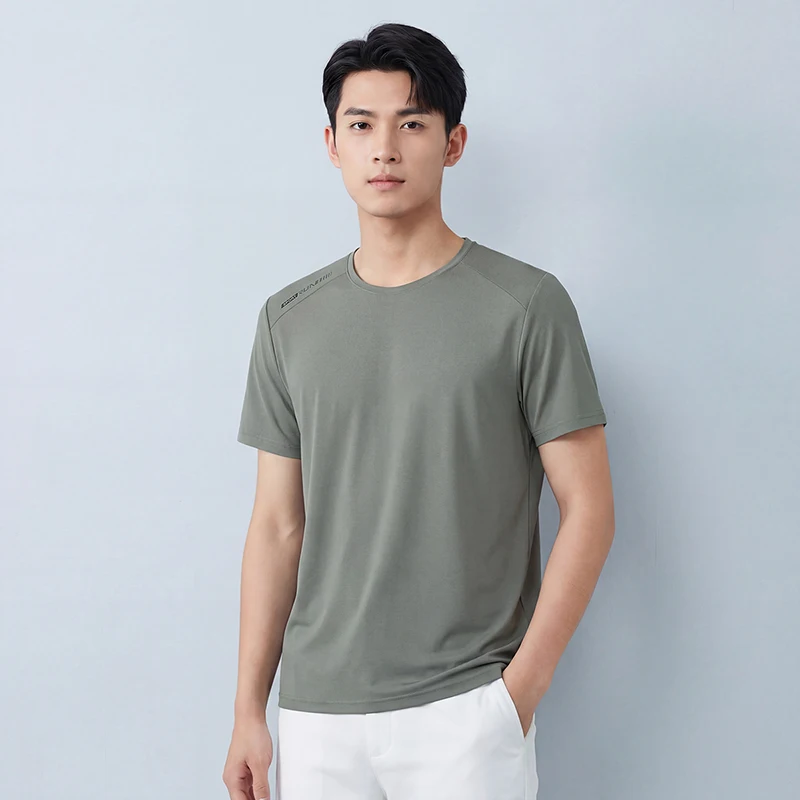 

Men's Outdoor Ice Silk Quick Drying Short Sleeved Shorts Set Summer Lightweight and Breathable Fashionable Casual Sports Set