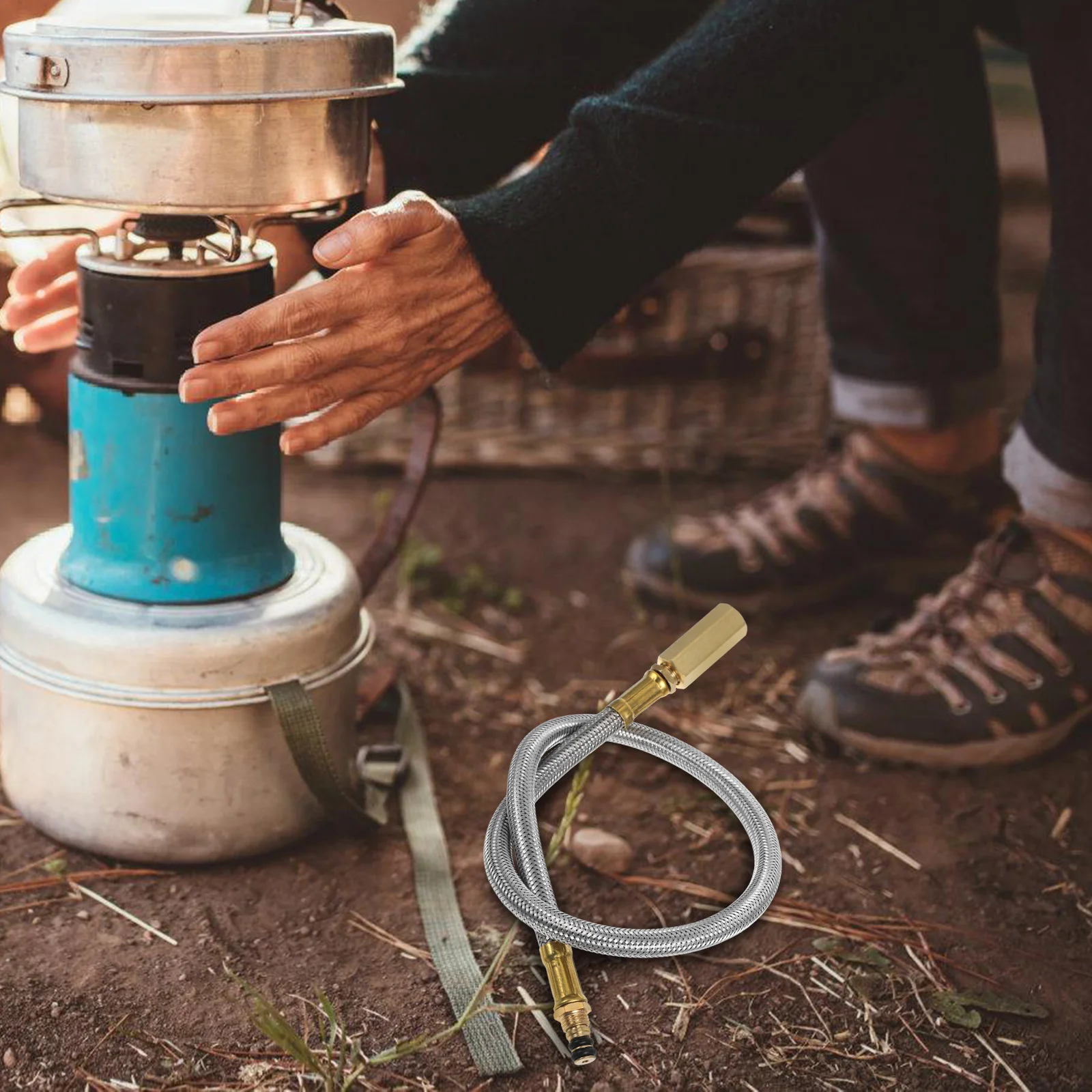 في الهواء الطلق خرطوم اسطوانة الغاز التخييم توسيع اتصال أنبوب موقد شواء استبدال الموقد جزء علبة الغاز ملحق للشواء