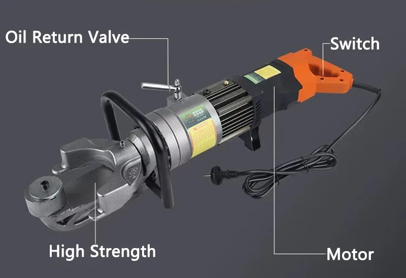 Brushless Motor Handheld Electric Hydraulic Steel bar Bending machine ZW-25 Portable Thread Steel Bender/Rebar Bender