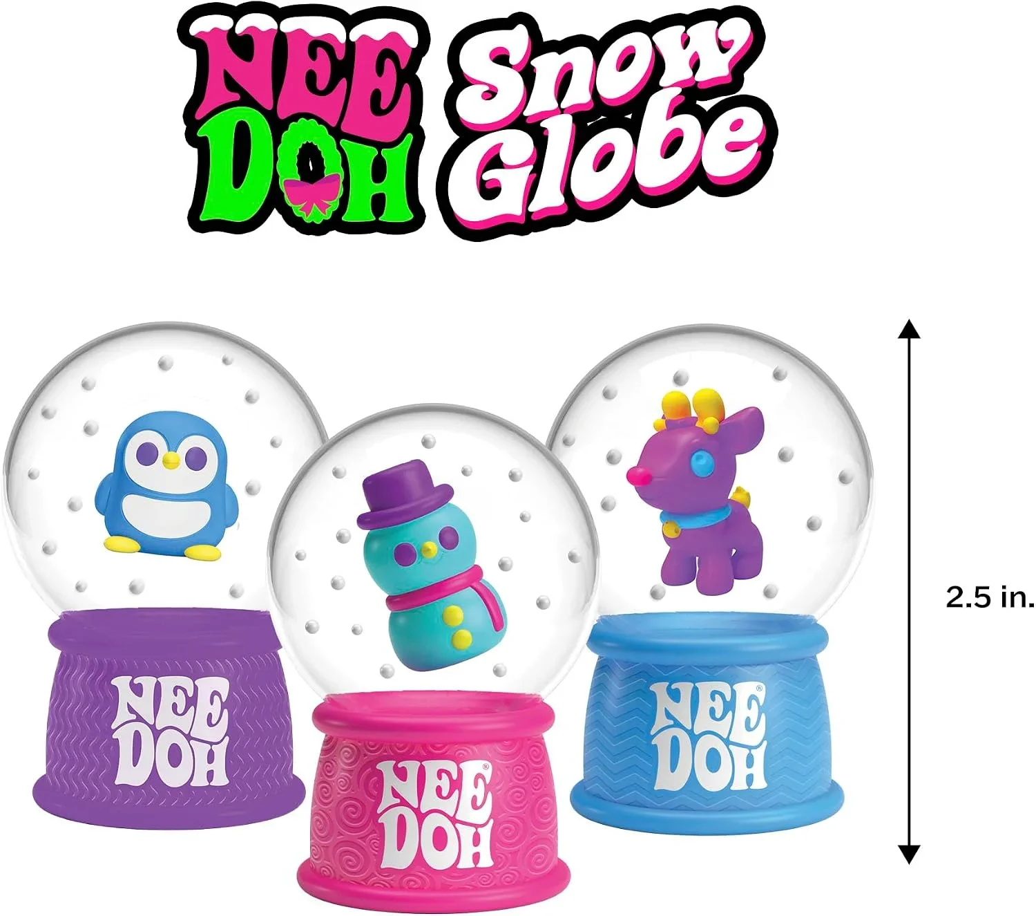 Brandneues Produkt NeeDoh Squish Flow Schneekugel Knisterspielzeug zur Stresslinderung Quetschspielzeug Schöner Würfel Sensorisches Spielzeug für Erwachsene Geschenke – Detail 6