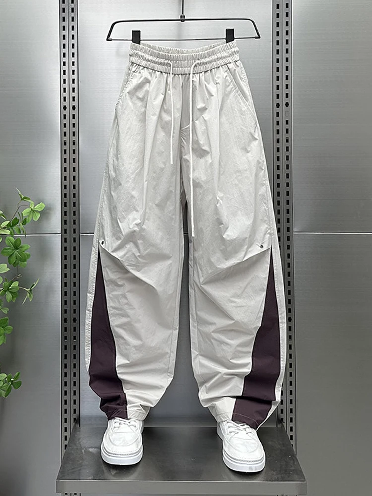 

Мужские летние спортивные брюки Qui Dry: легкие, свободного кроя, с широкими штанинами, повседневные, прямые, джоггеры