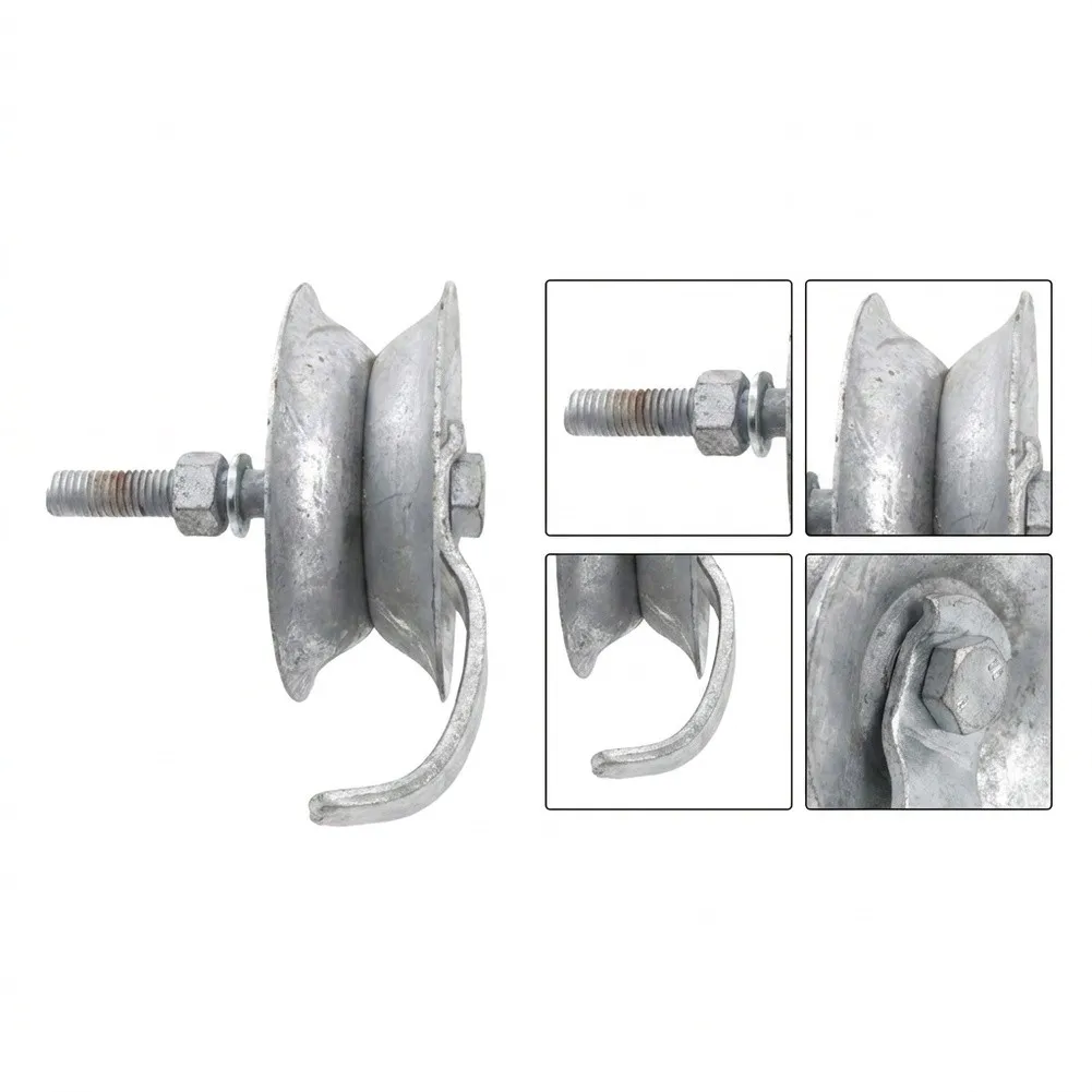 Galvanized Steel Gate Track Roller Designed for 1 5/8 O.D. Pipe Track to Support and Light Duty Gate Installations