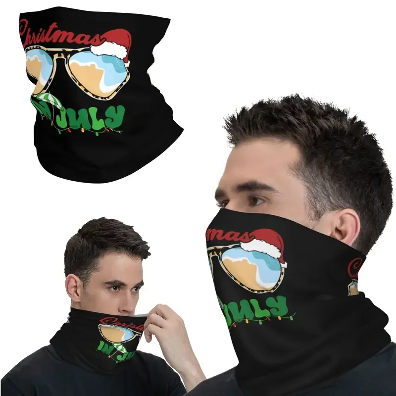 Groovy Bandana Neck Gaiter Printed Motor Motocross Christmas In July Face Scarf Running Unisex Adult Washable