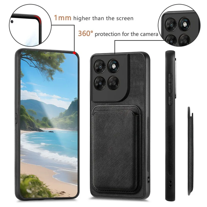 For Magsafe Leather Case for Lenovo Legion Y70(2026) Magnetic Detachable 2 in 1 Wallet Card Pocket Holder Cover for Legion Y70 view 4
